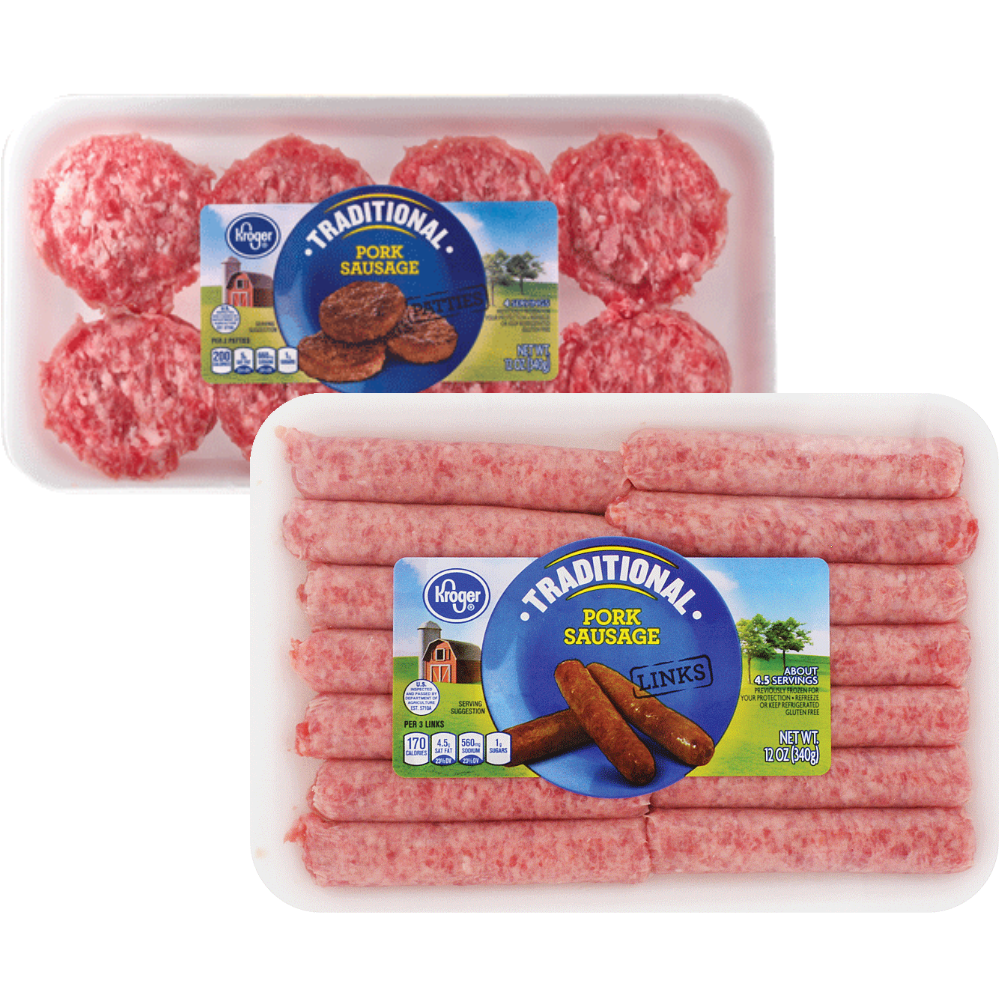 Kroger Breakfast Sausage Links or Patties