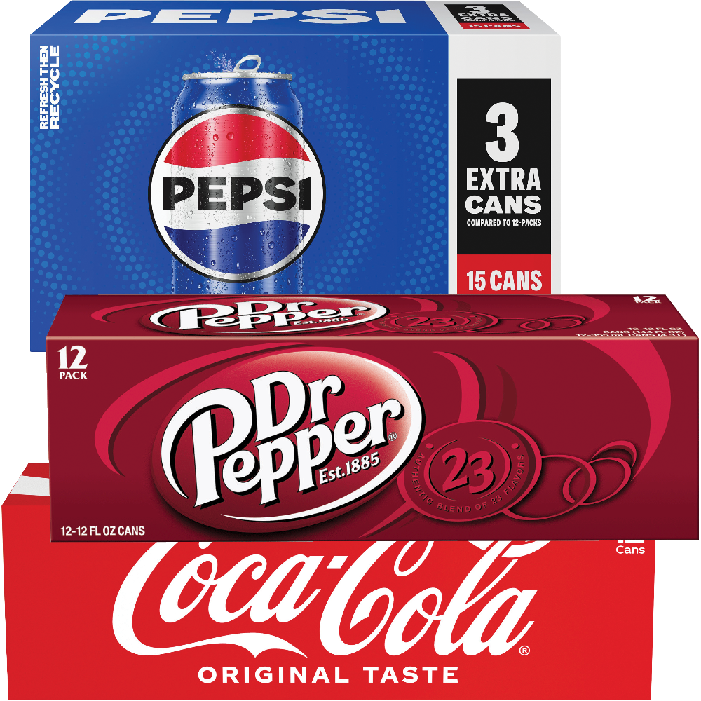 Coca-Cola, Dr Pepper or Pepsi