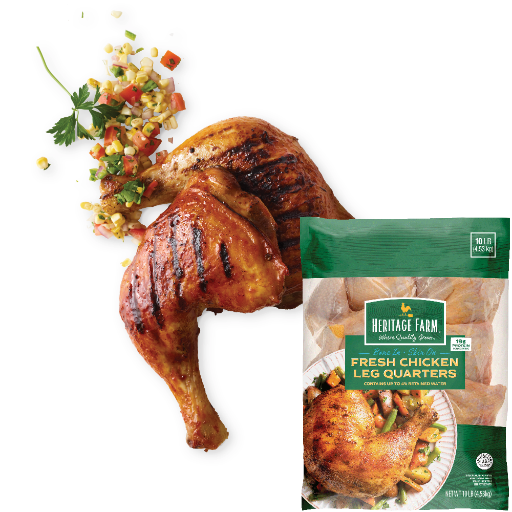 Fresh Heritage Farm Chicken Leg Quarters