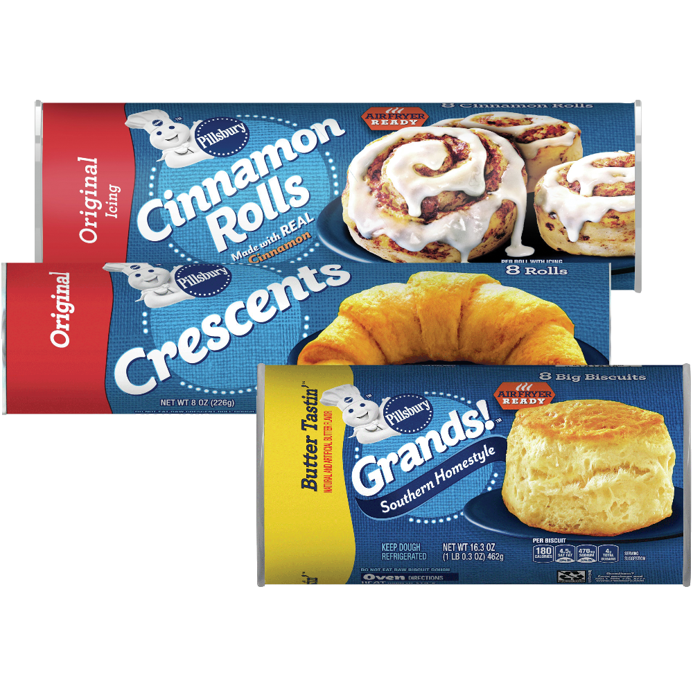 Pillsbury Grands Biscuits, Crescent Rolls or Cinnamon Rolls