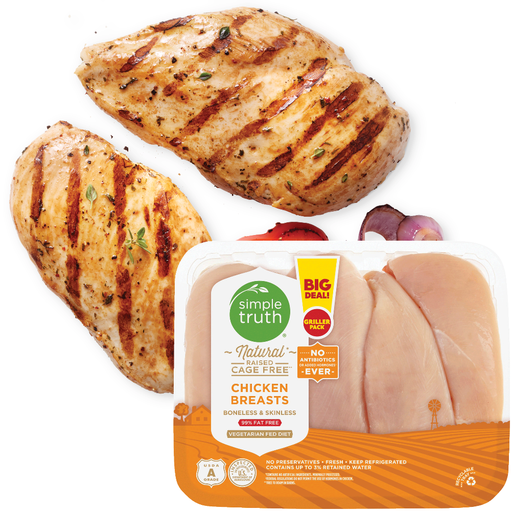 Fresh Simple Truth Natural Cage-Free Boneless Skinless Chicken Breasts