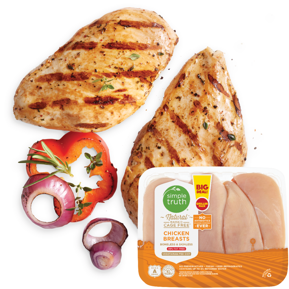 Fresh Simple Truth Natural Cage-Free Boneless Skinless Chicken Breasts