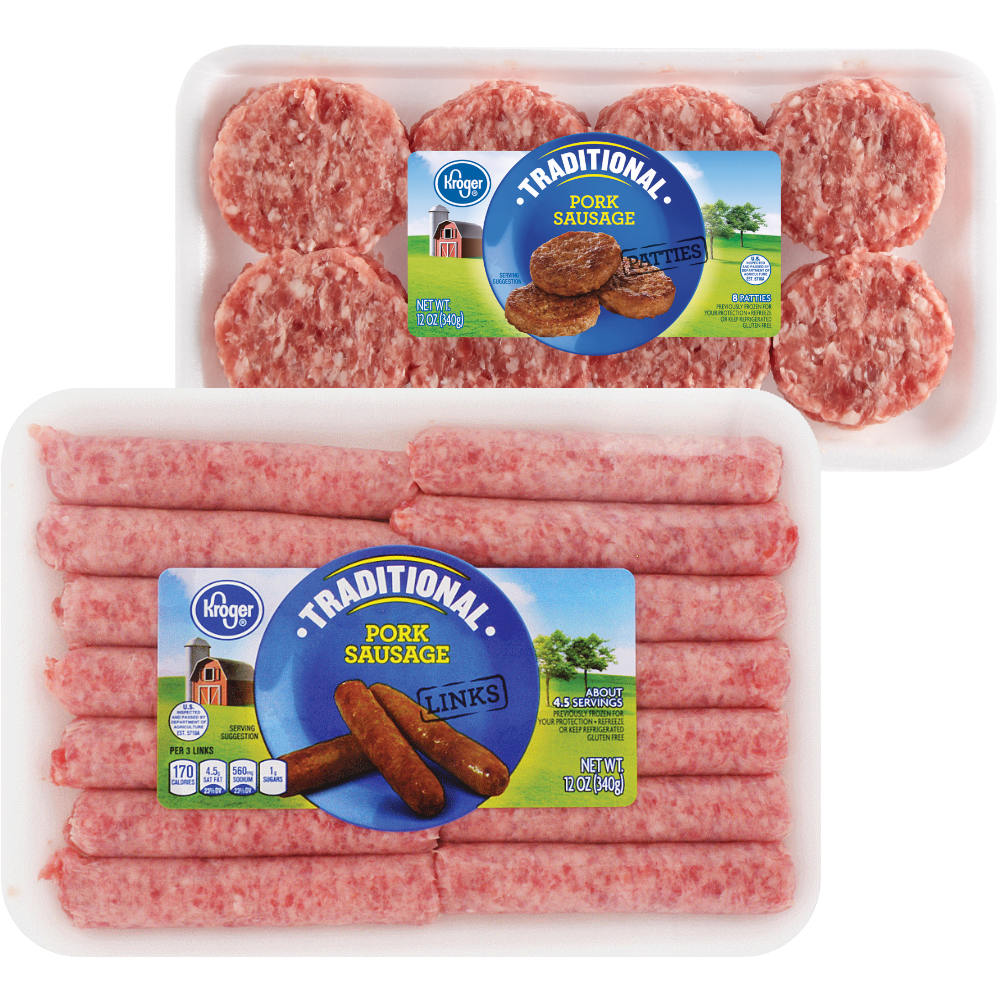 Kroger Breakfast Sausage Links or Patties
