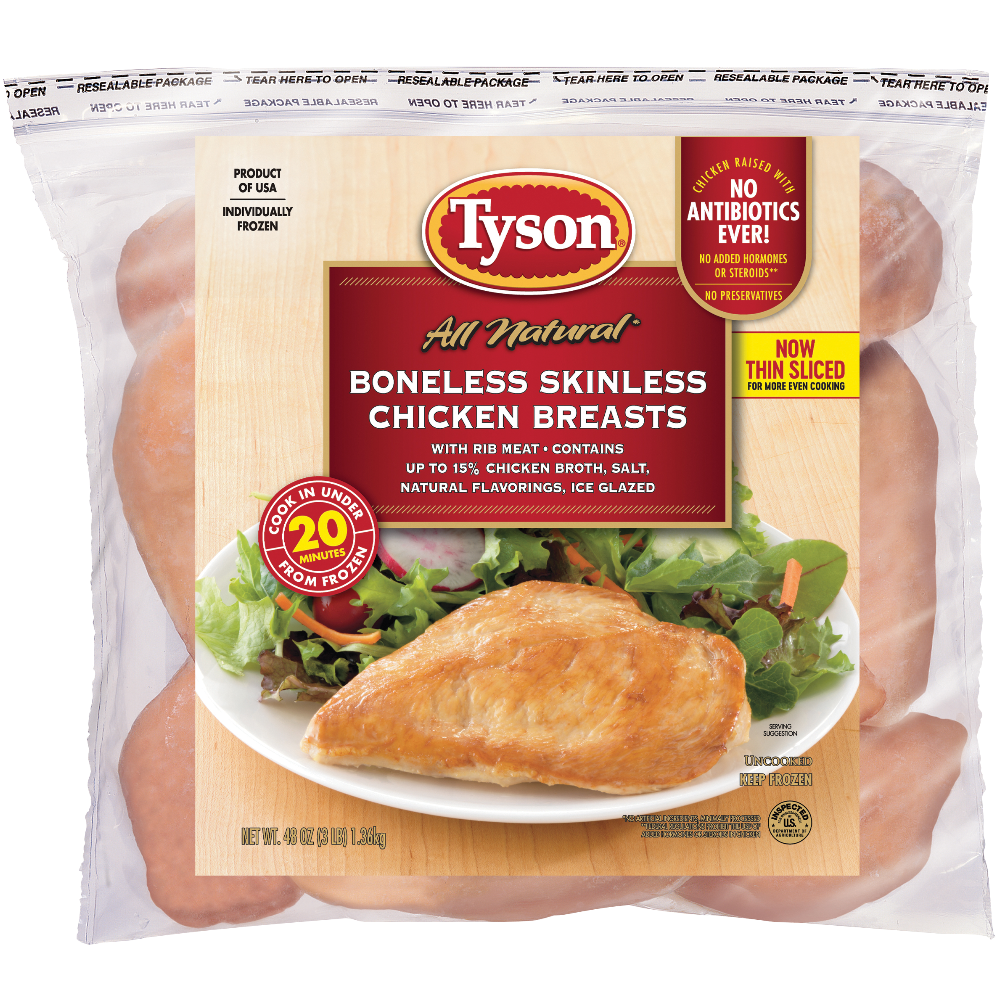 Tyson Natural Boneless Chicken Breast