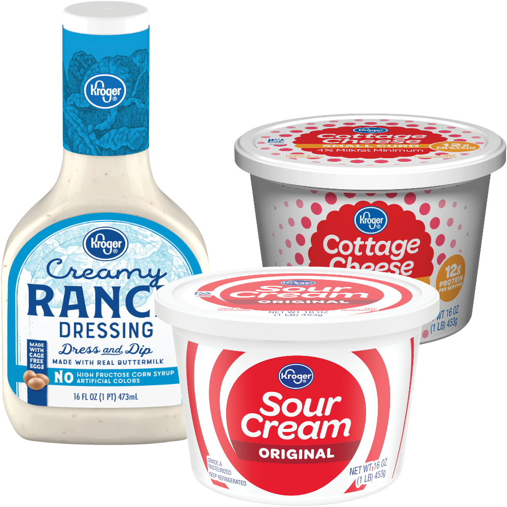 Kroger Sour Cream, Cottage Cheese or Dip