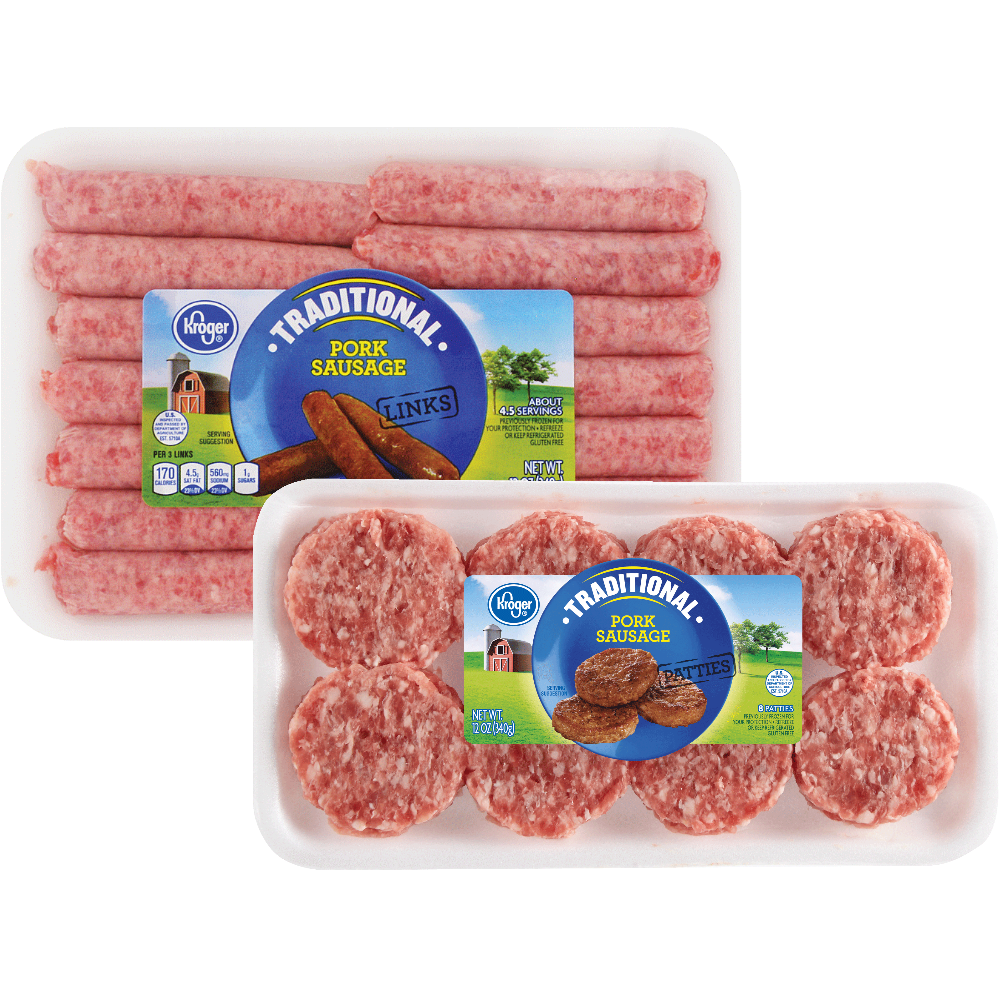 Kroger Breakfast Sausage Links or Patties