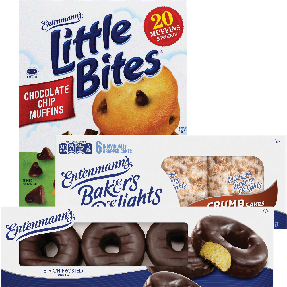 Entenmann's Little Bites, Donuts, Baker's Delights or Cakes