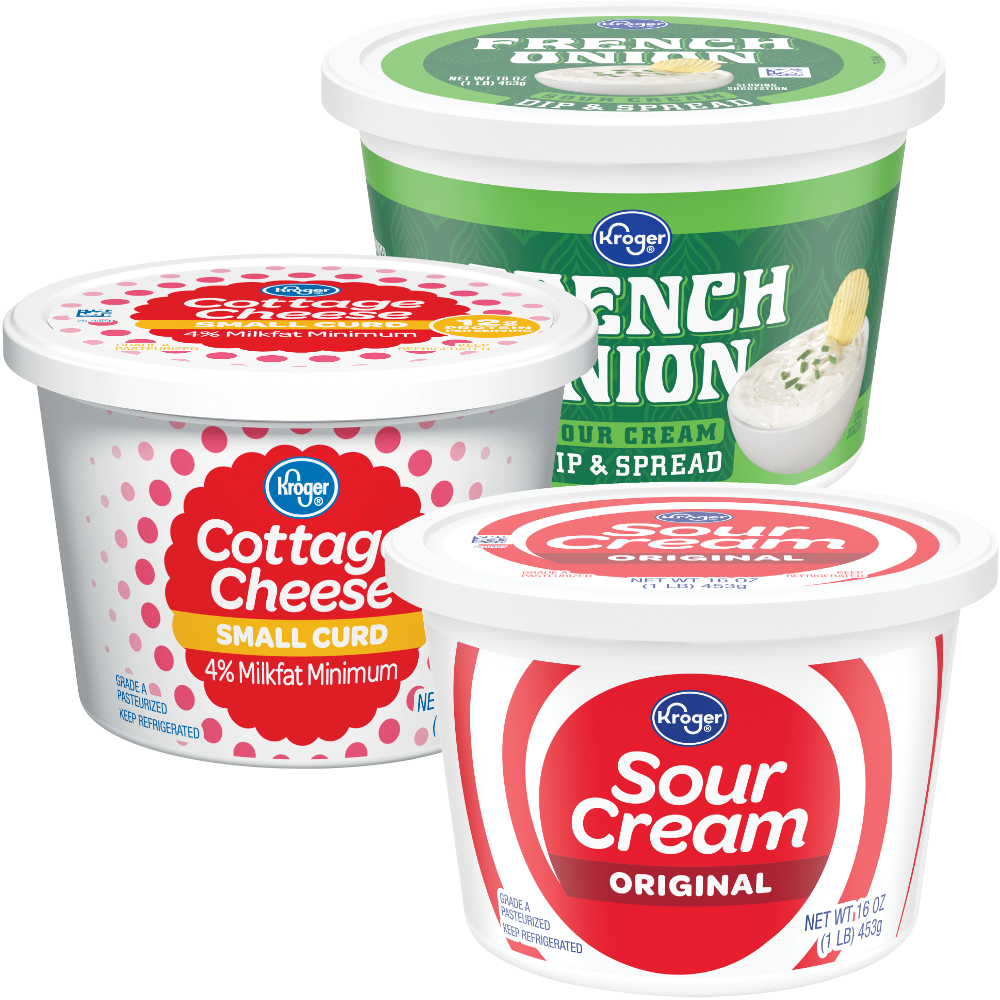 Kroger Sour Cream, Cottage Cheese or Dip