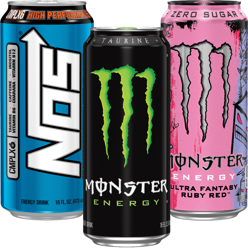 Monster or Nos Energy Drink