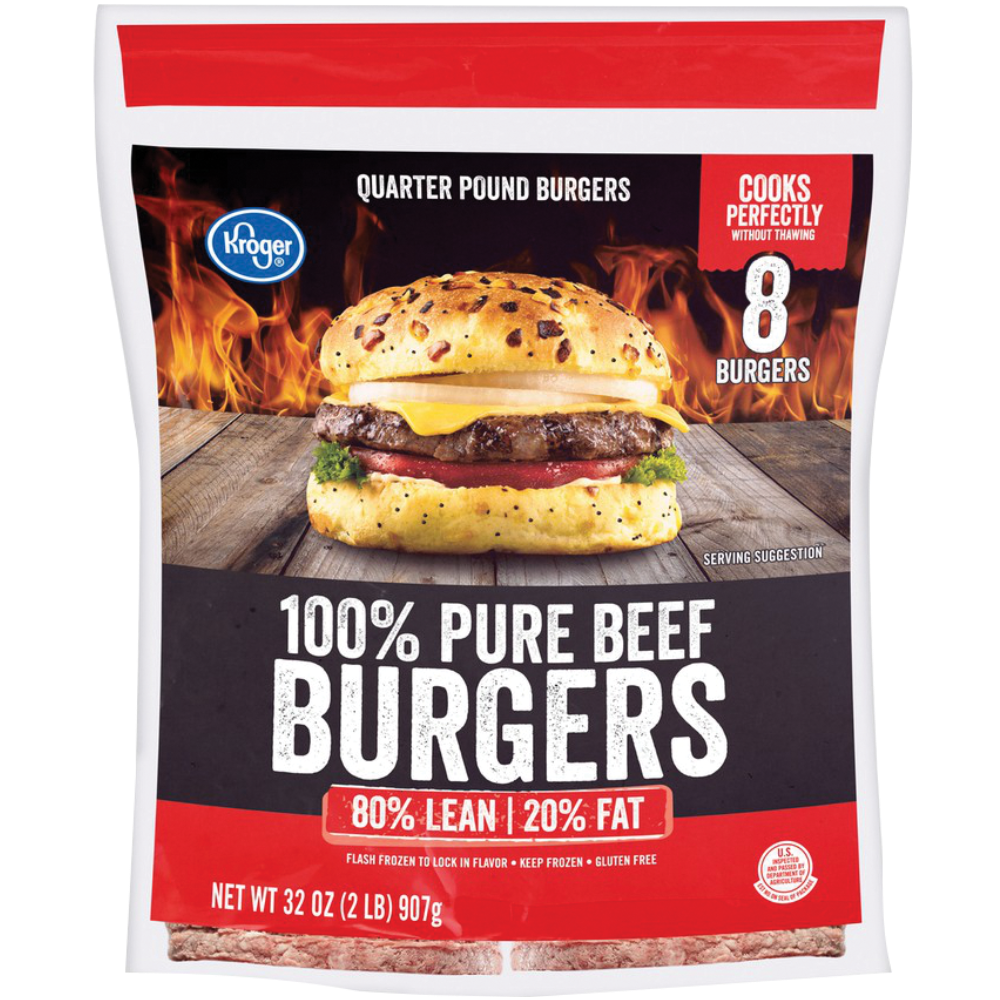 Kroger 80% Lean Ground Beef Patties