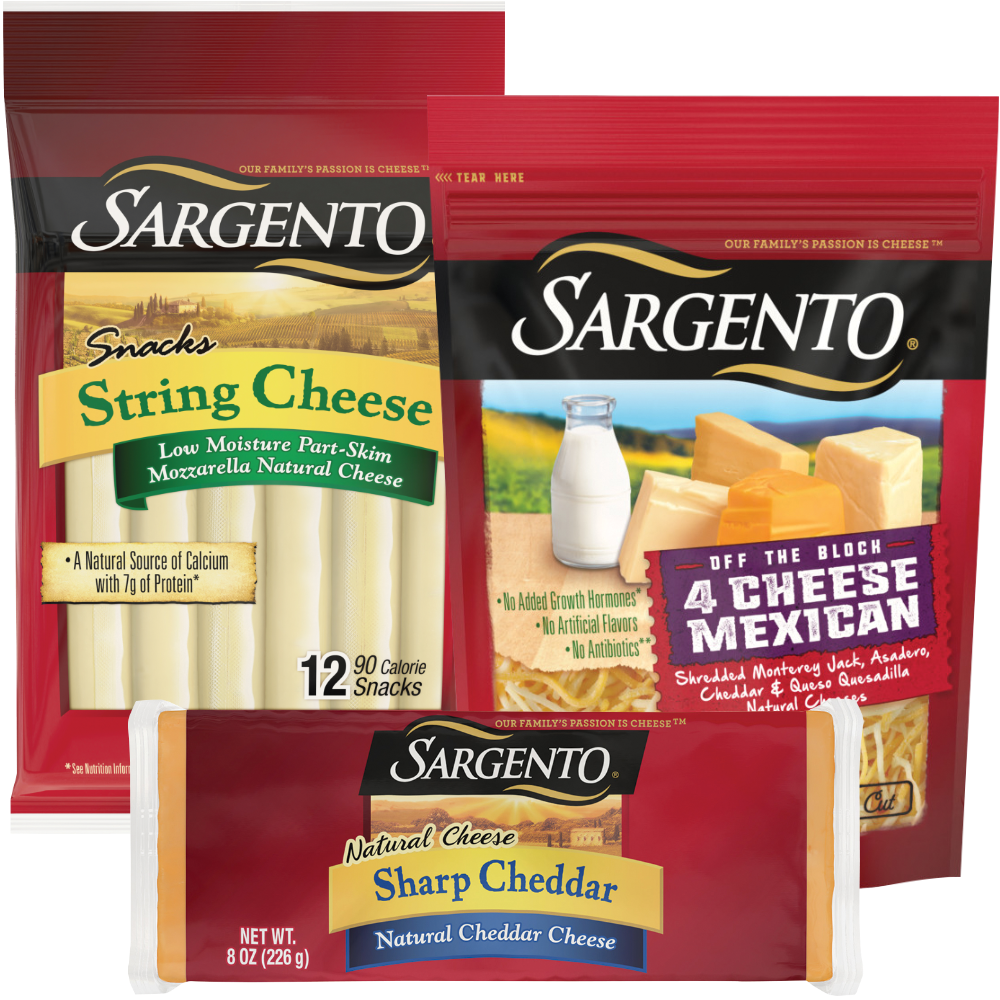 Sargento Shredded or Bar Cheese