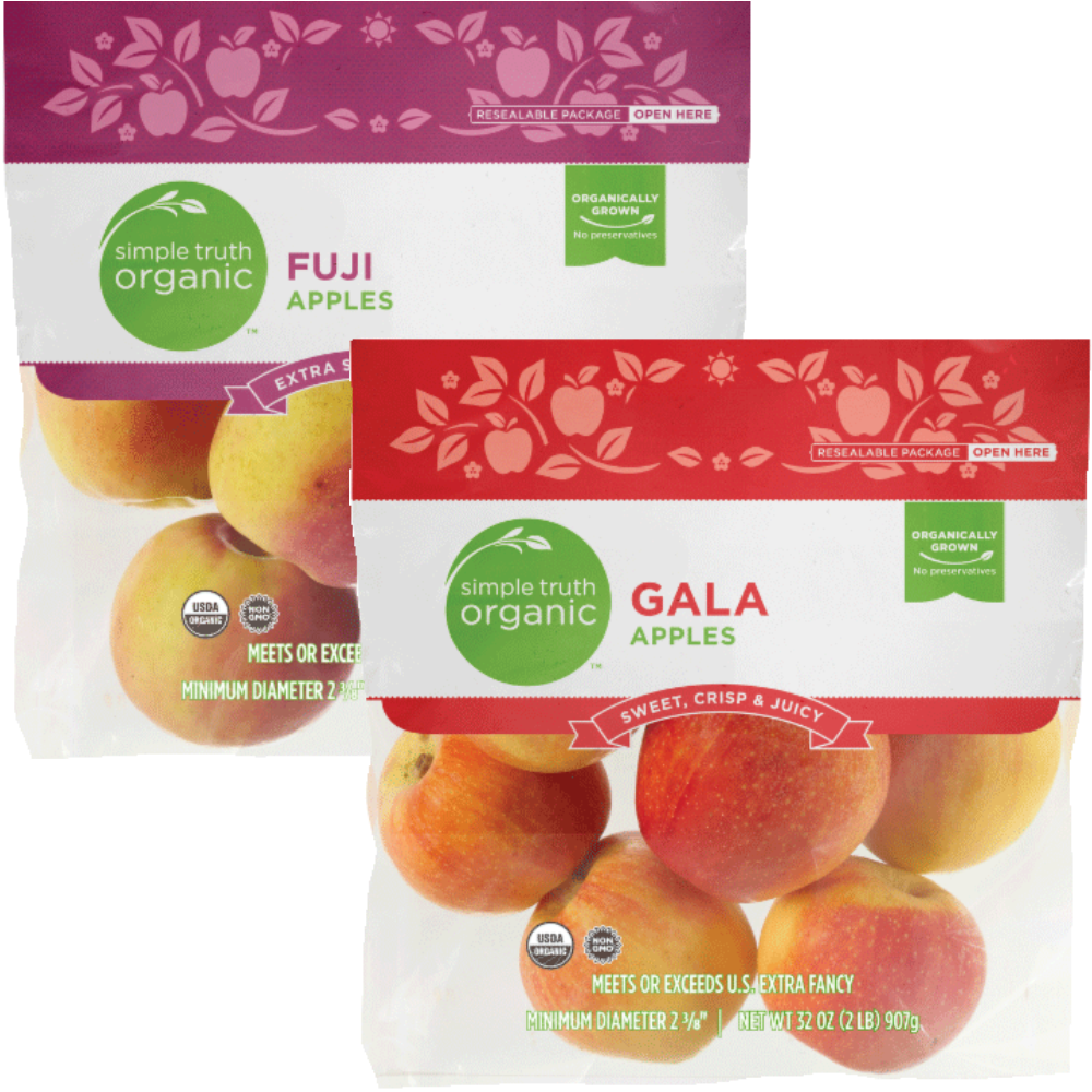 Simple Truth Organic Fuji, Gala, Granny Smith or Pink Lady Apples