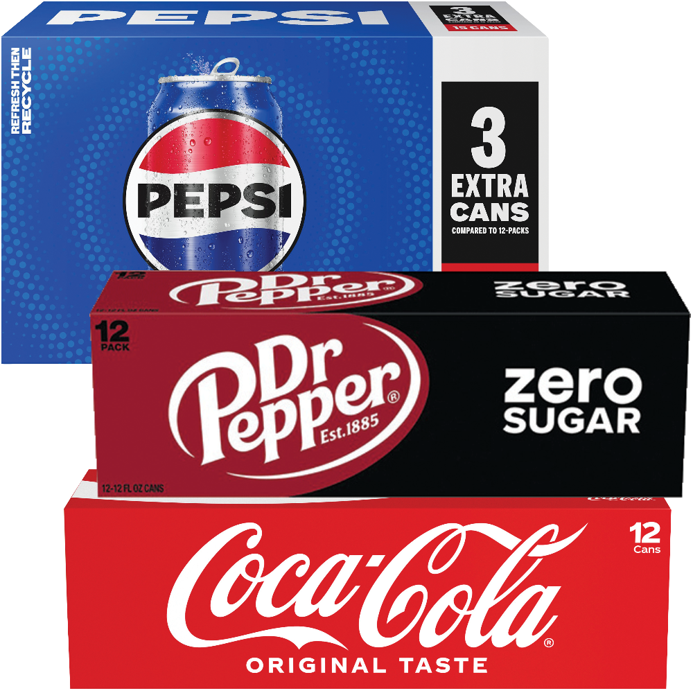 Coca-Cola, Dr Pepper or Pepsi