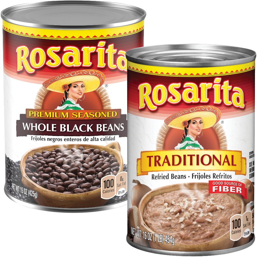 Rosarita Refried Beans or Whole Black Beans