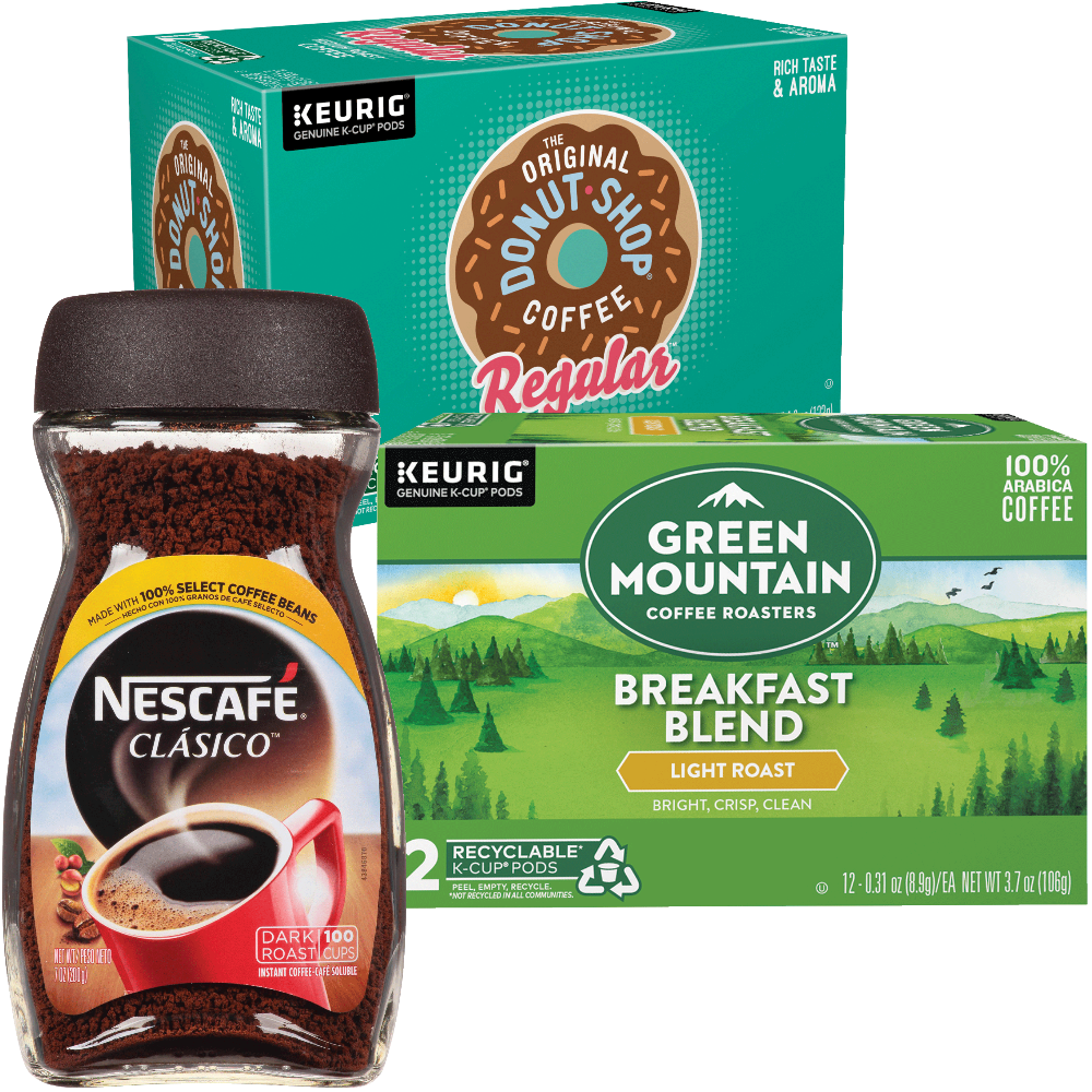 Green Mountain, Donut Shop or McCafé K-Cups