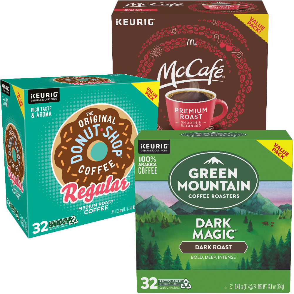 Green Mountain, Donut Shop or McCafé K-Cups