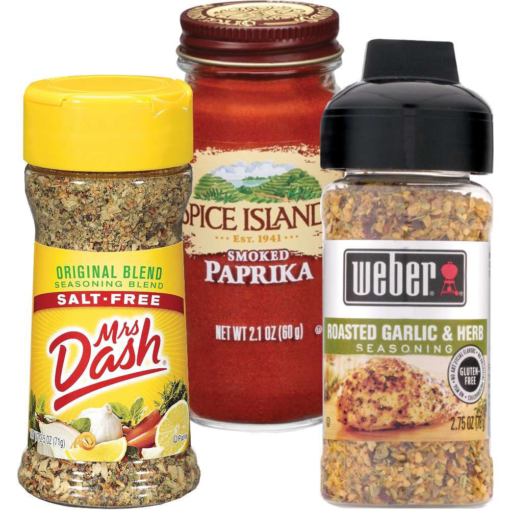 Mrs Dash, Spice Islands or Weber Seasoning