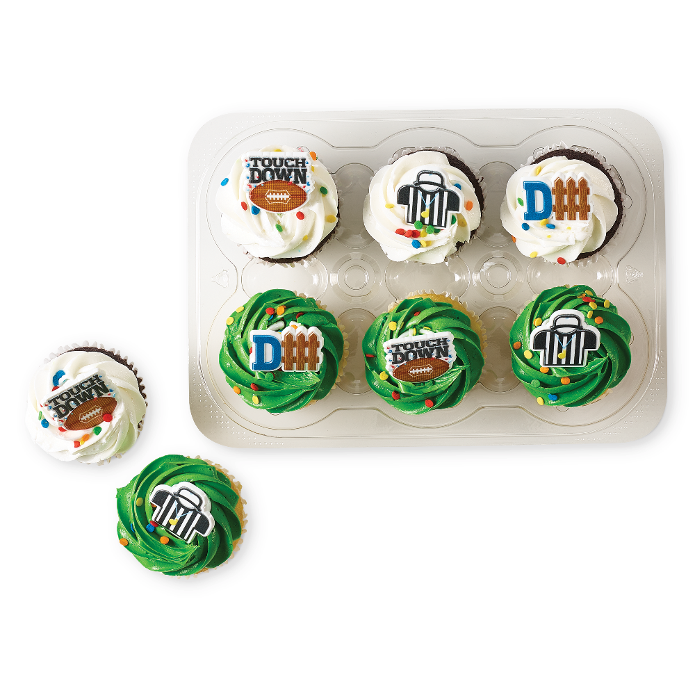Game Day Decorated Cupcakes