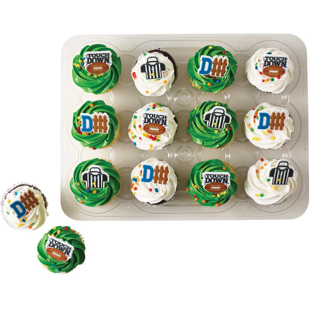 Game Day Decorated Cupcakes