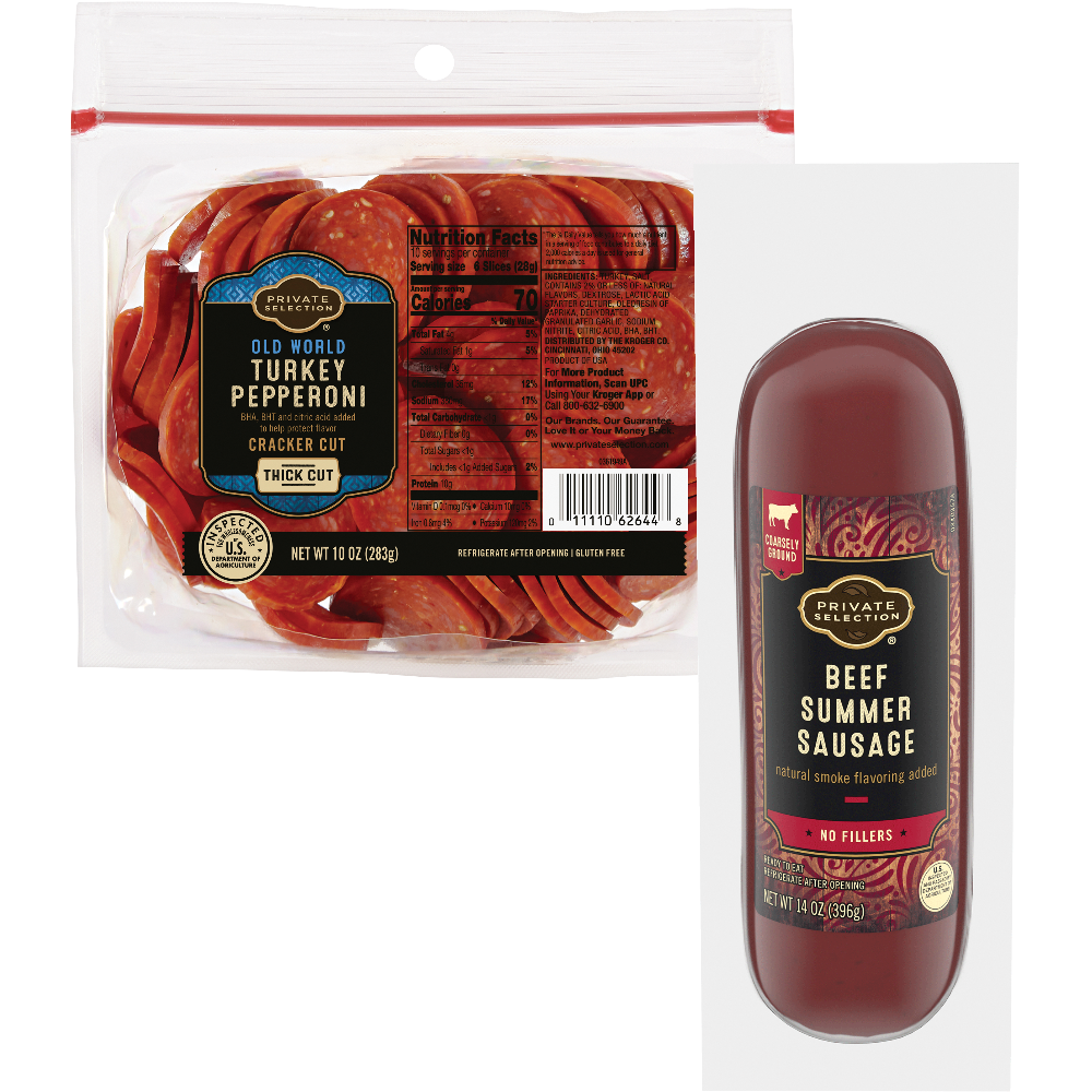 Private Selection Sliced Pepperoni or Salami Cracker Cuts