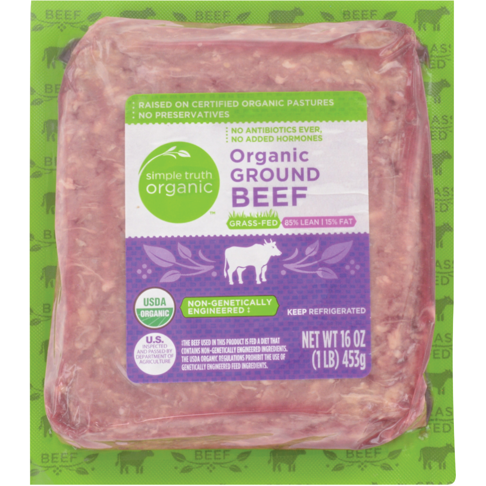 Simple Truth Organic Grass Fed 85% Lean Ground Beef