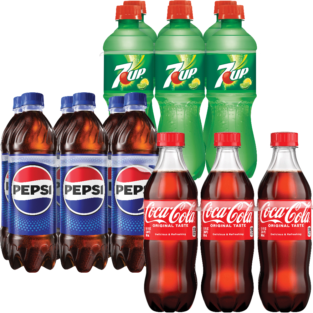 Coca-Cola, Pepsi or 7UP
