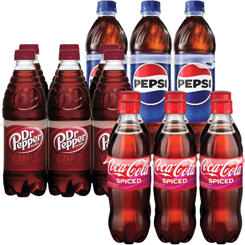 Coca-Cola, Dr Pepper or Pepsi