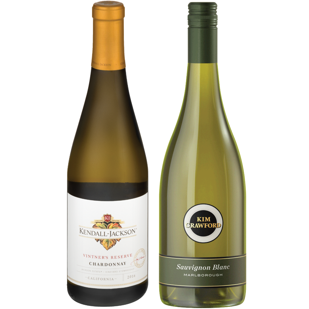 Kendall-Jackson, Kim Crawford, Oyster Bay or Josh Cellars Chardonnay