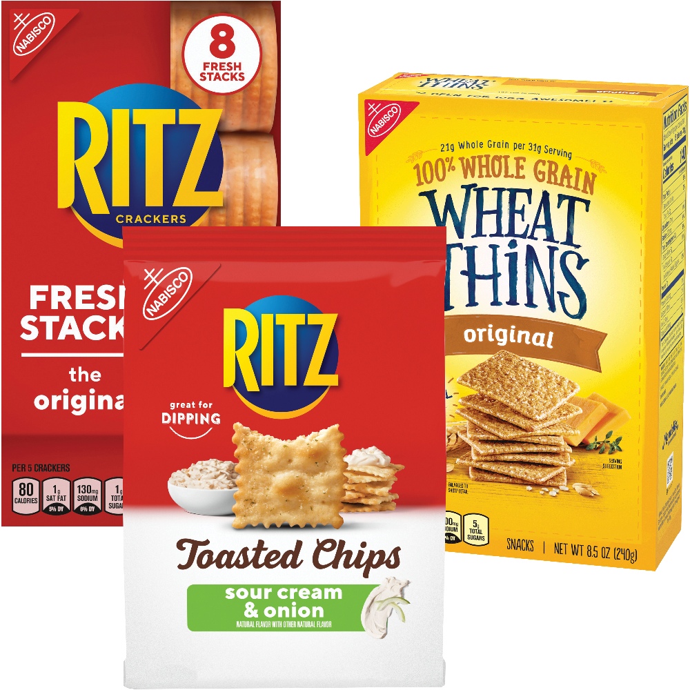 Nabisco Ritz, Snack Crackers or Toasted Chips