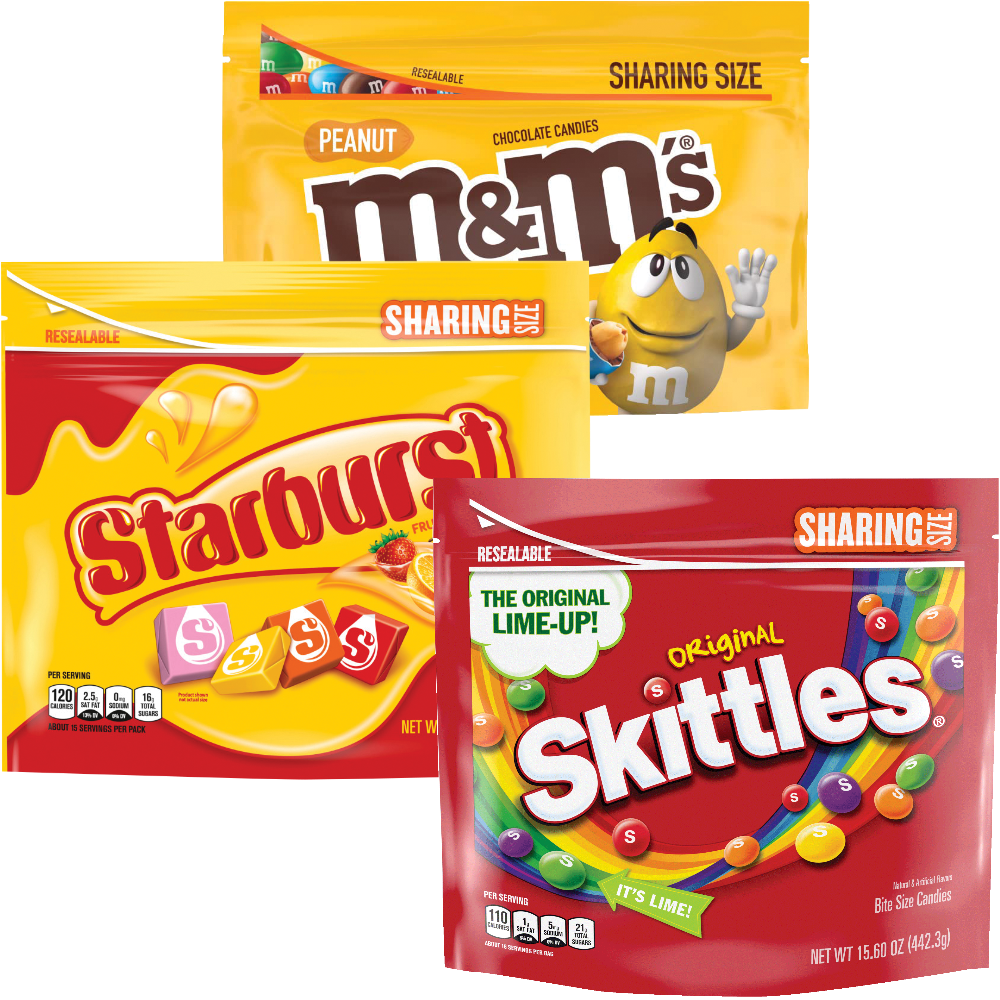 Skittles or Starburst Share Size Candy