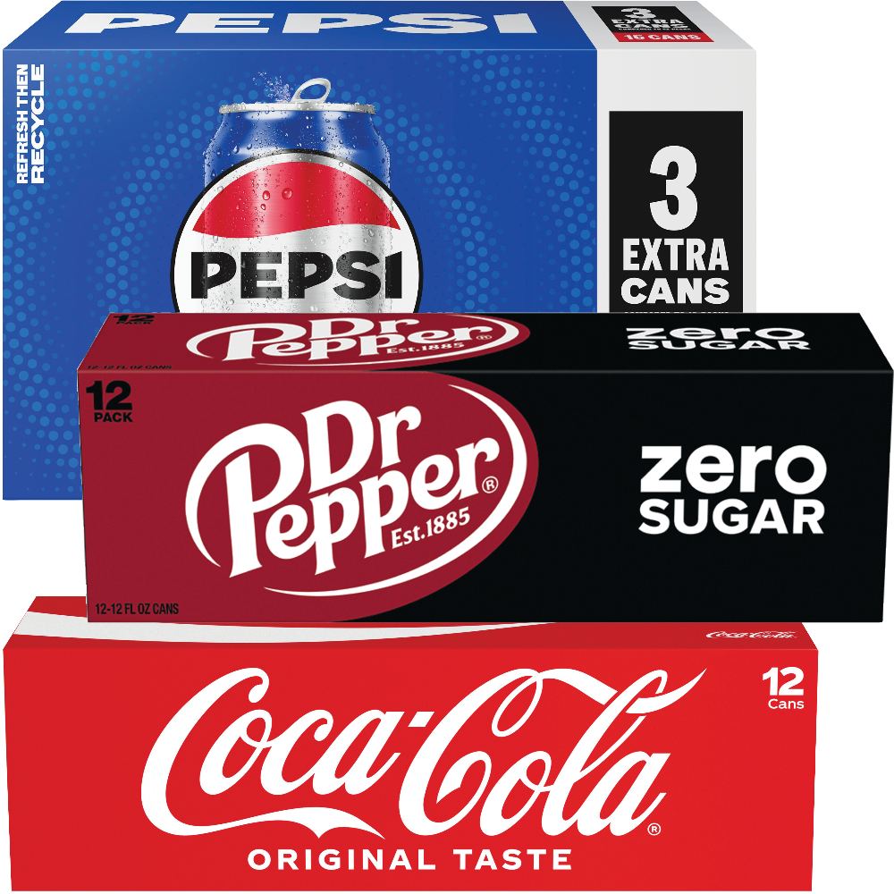 Coca-Cola, Dr Pepper or Pepsi