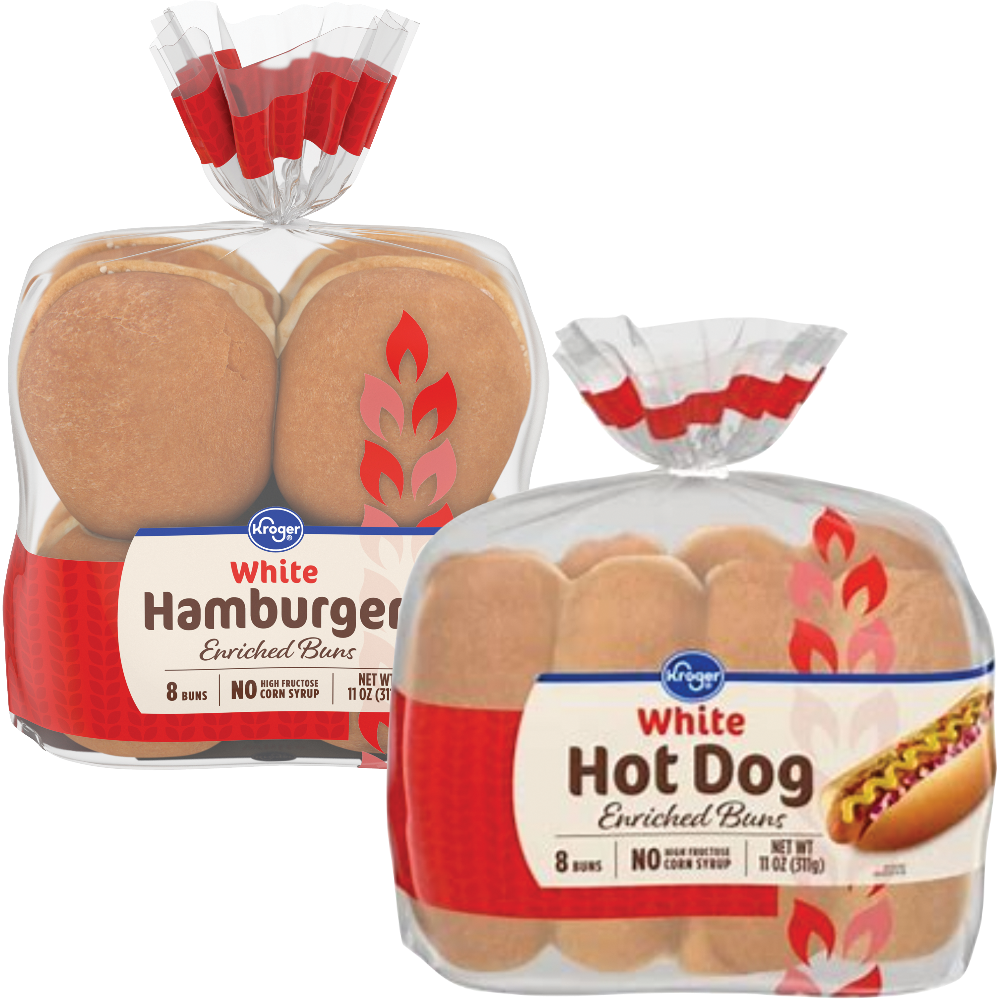 Kroger Hot Dog or Hamburger Buns