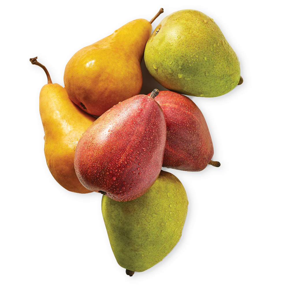 Red, Green Anjou or Bosc Pears