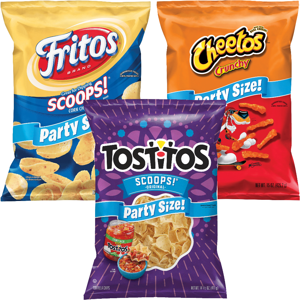 Fritos, Tostitos or Cheetos Party Size Snacks