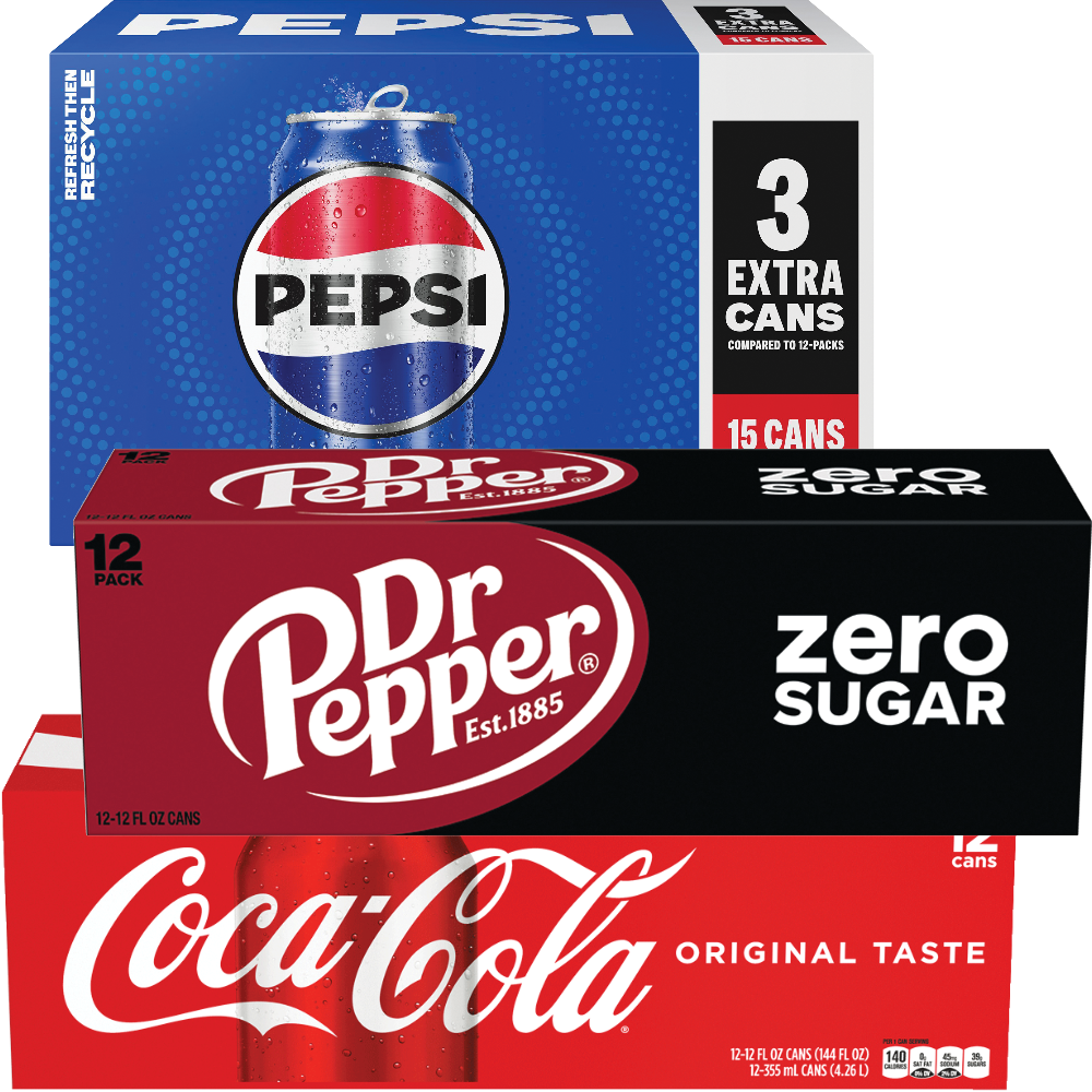 Coca-Cola, Dr Pepper or Pepsi