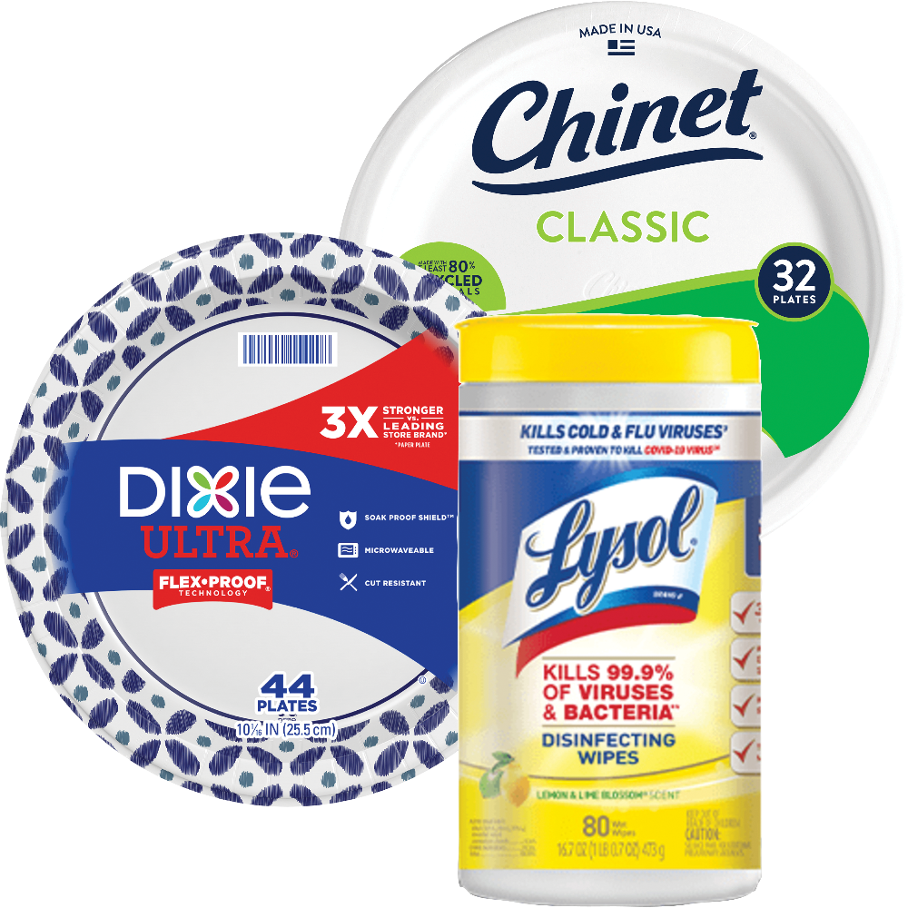Dixie Family Pack Plates or Bowls