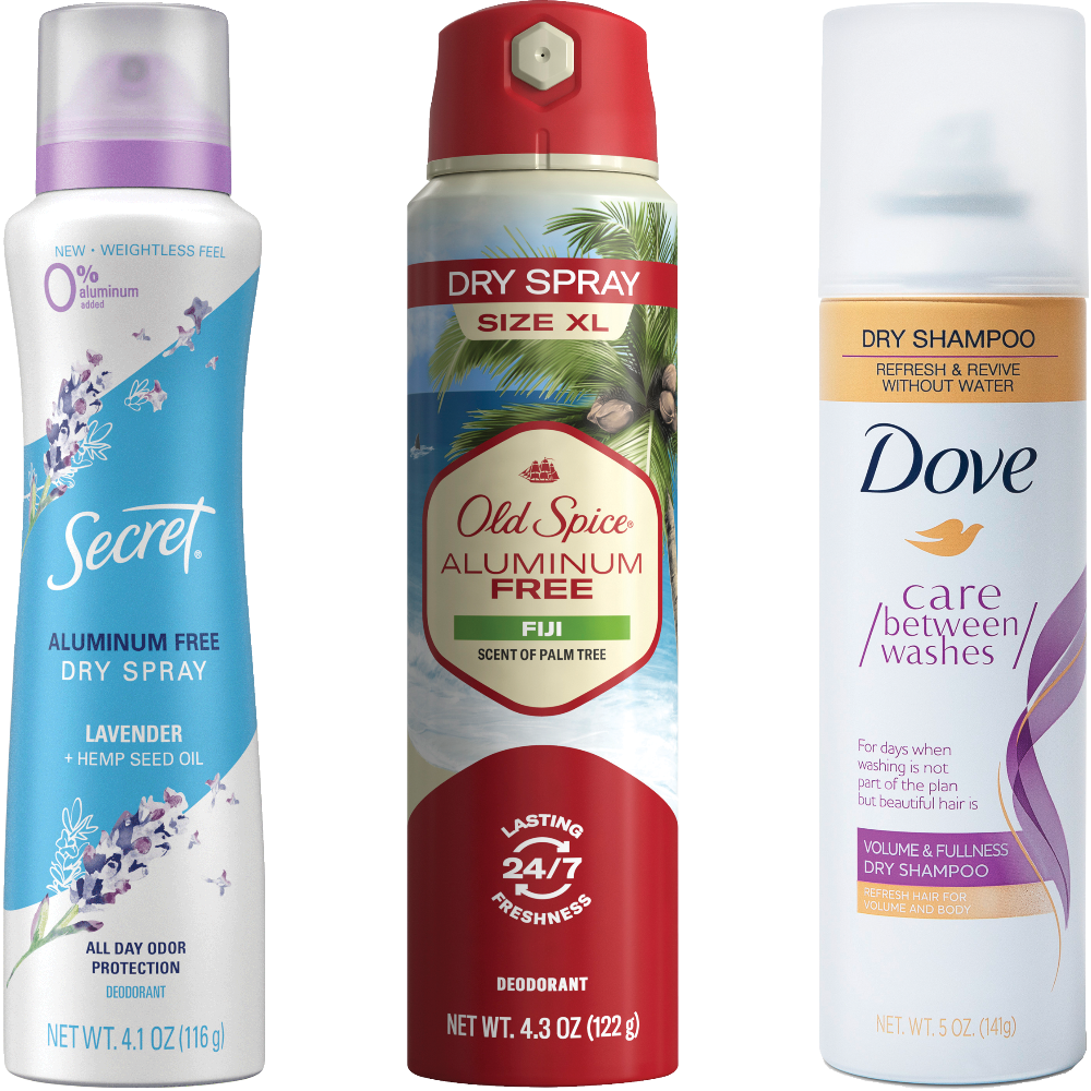 Secret or Old Spice Spray Deodorant