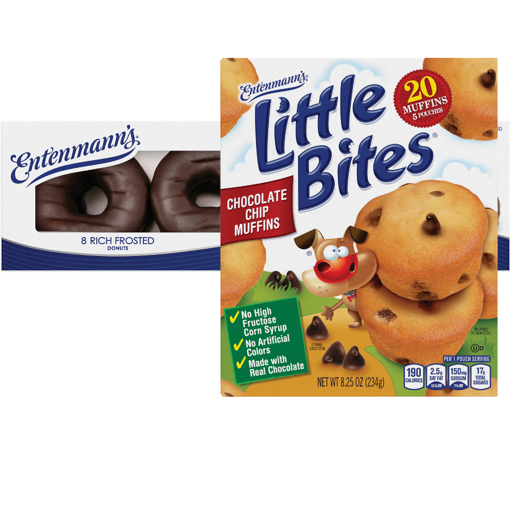 Entenmann's Little Bites, Baker's Delights Cakes, Pop'ems or Donuts