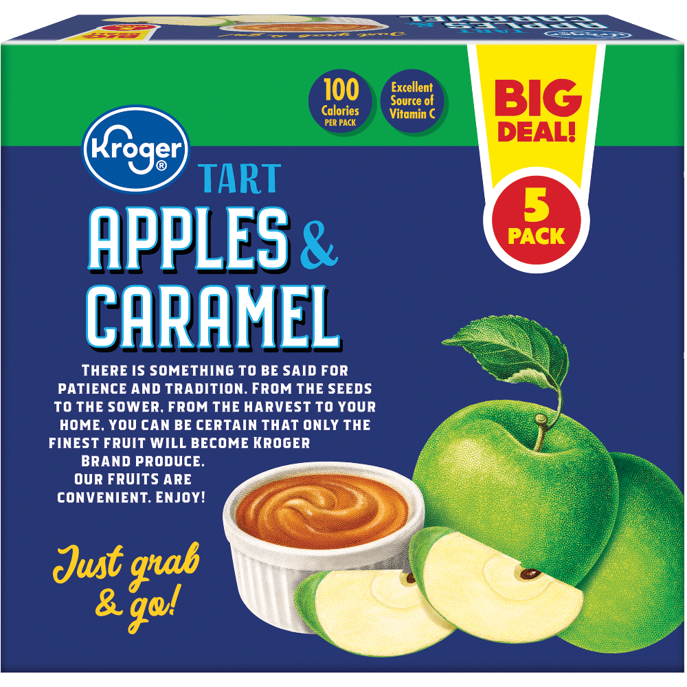 Kroger Tart Apples and Caramel Snack Trays