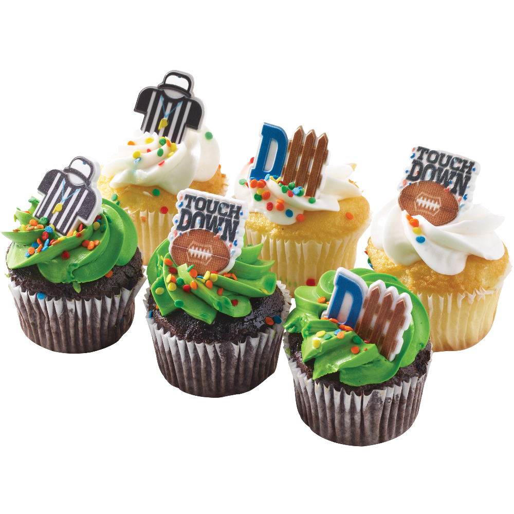 Game Day Decorated Cupcakes