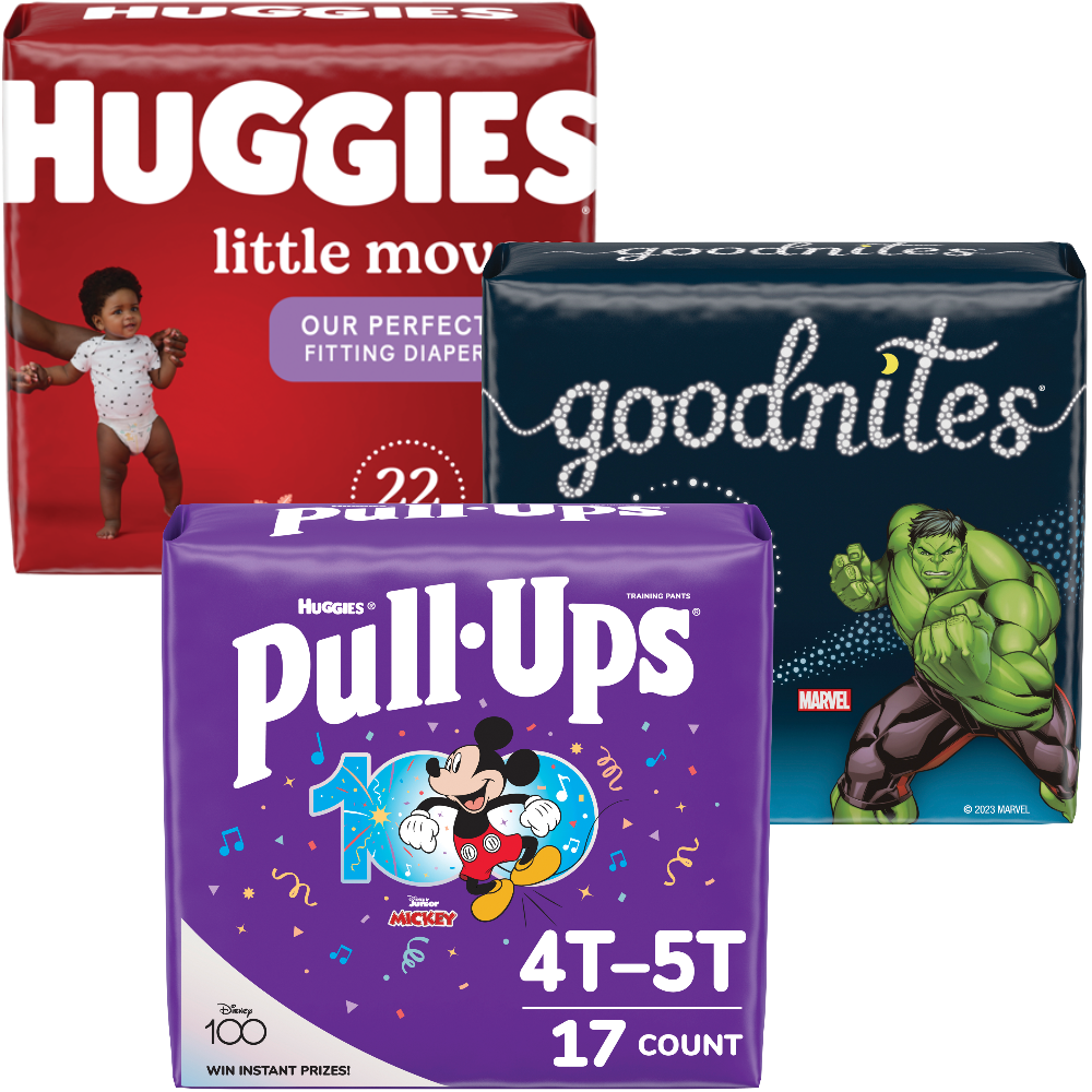 Huggies Pull-Ups or Goodnites Jumbo Pack Diapers
