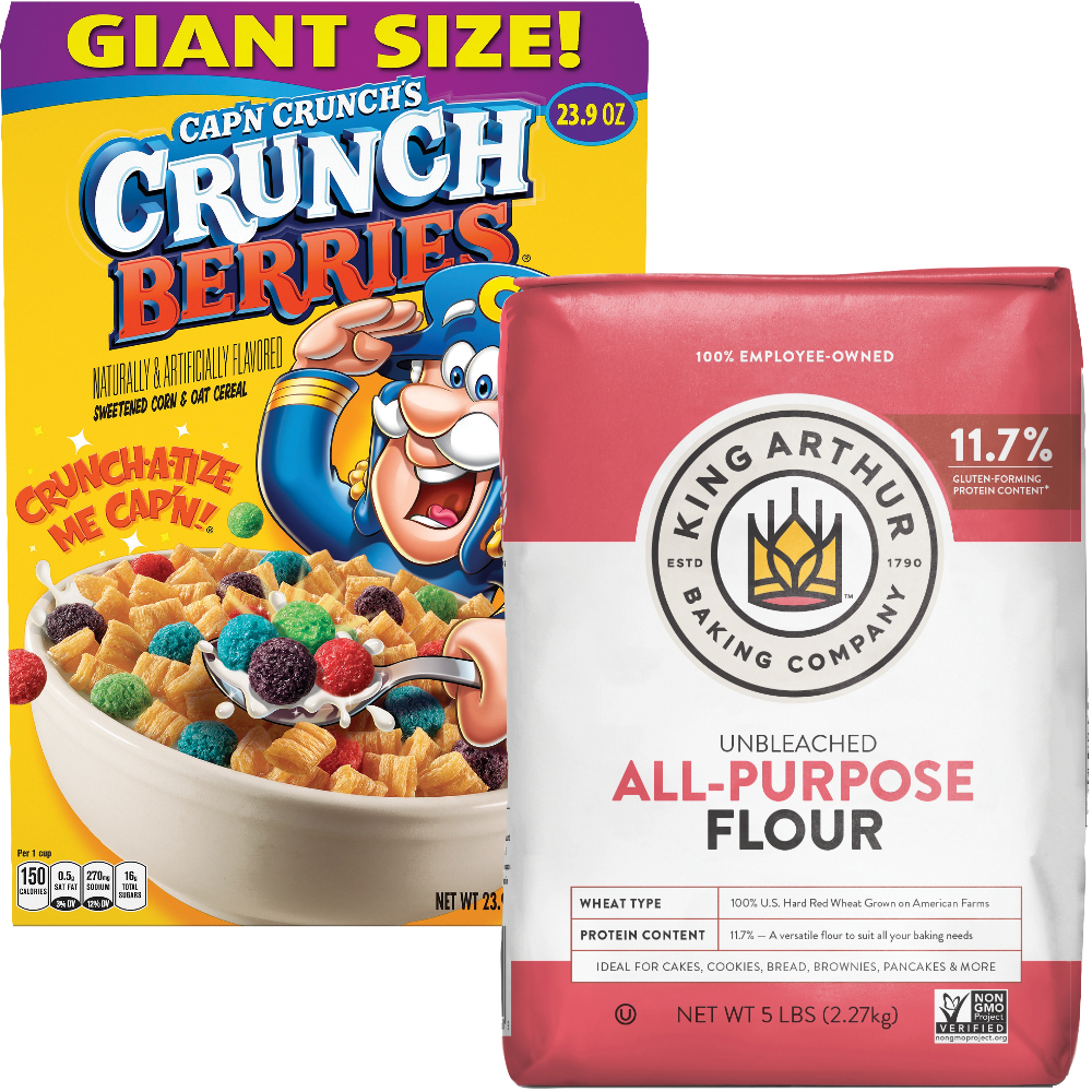 Cap'n Crunch or Life Giant Size Cereal