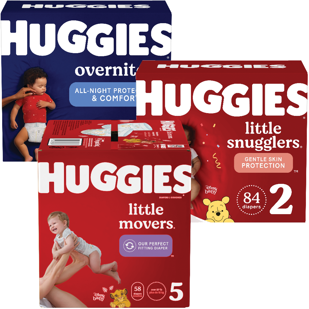 Huggies Little Movers or Little Snugglers Diapers