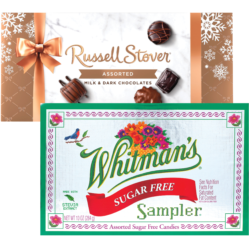 Whitman's or Russell Stover Chocolates Gift Box