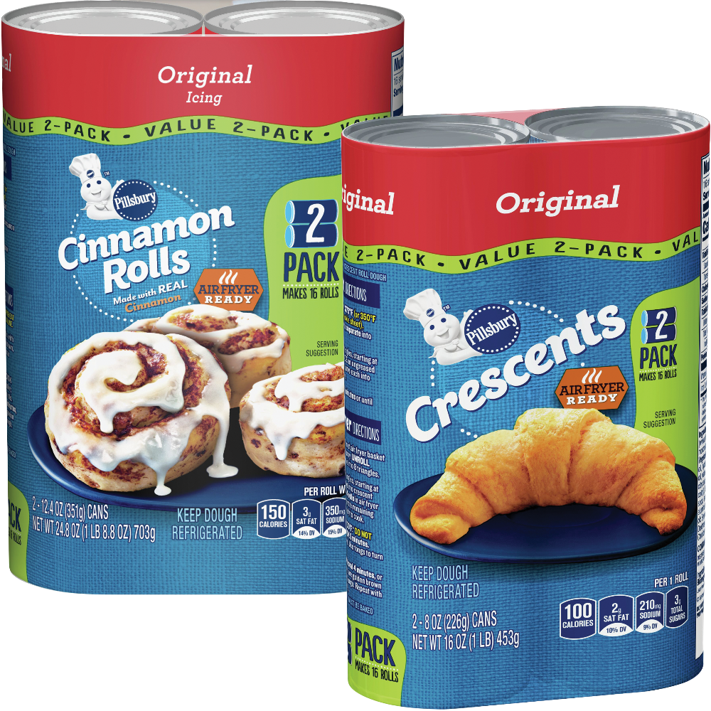 Pillsbury Biscuits, Crescents or Cinnamon Rolls