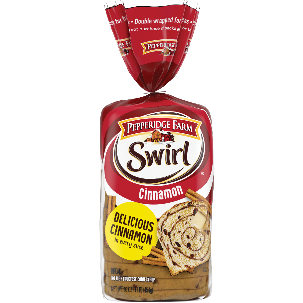 Pepperidge Farm or Thomas' Swirl Bread