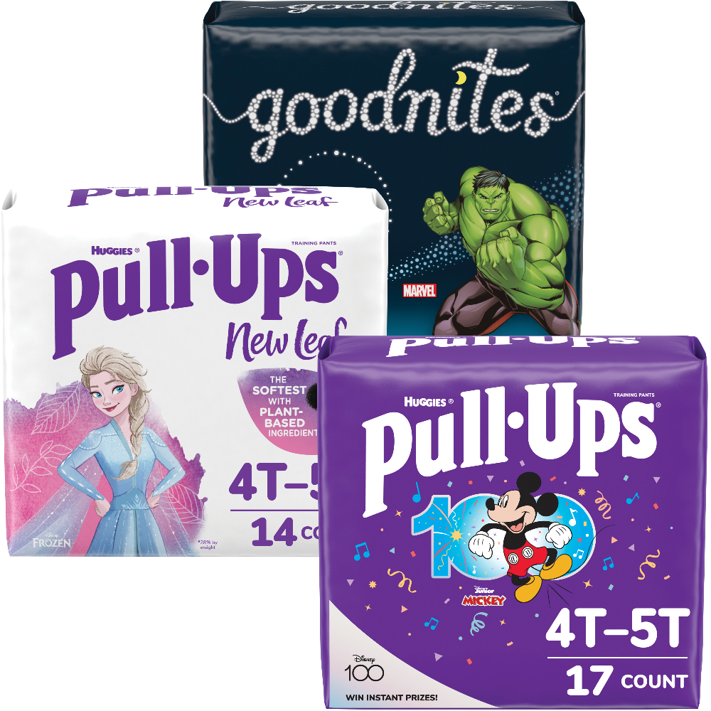 Huggies Pull-Ups, Pull-Ups New Leaf or Goodnites Diapers