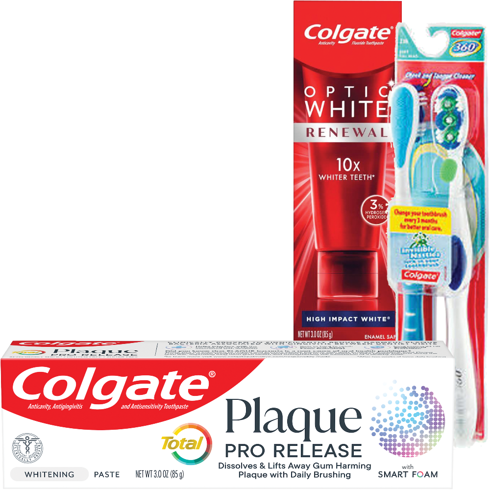Colgate Total Plaque Protection or Renewal Toothpaste