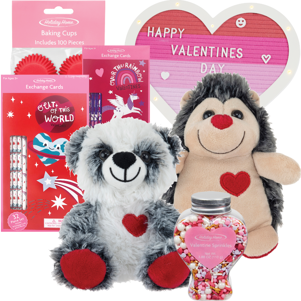 Valentine's Décor, Plush, Baking & More