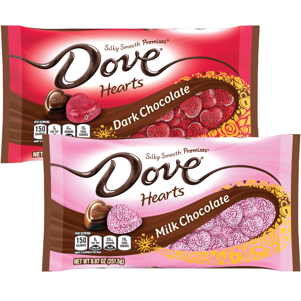 Dove Chocolate Hearts